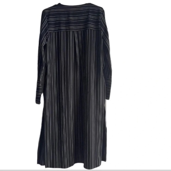 ZARA Woman’s Long Open Front Striped Blazer Size M - Picture 5 of 7